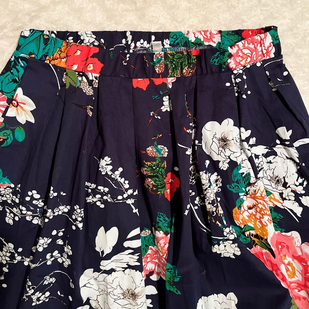 VINTAGE FLORAL PRINT GARDEN PARTY SKIRT - Picture 8 of 11